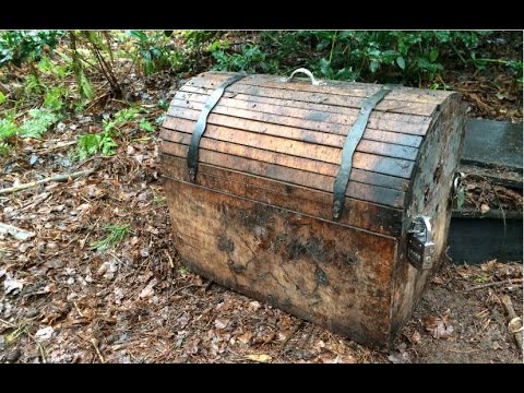 Found treasure chest while metal detecting!