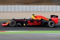 Daniel Ricciardo tests the 2016 Red Bull Racing F1 car in Barcelona.