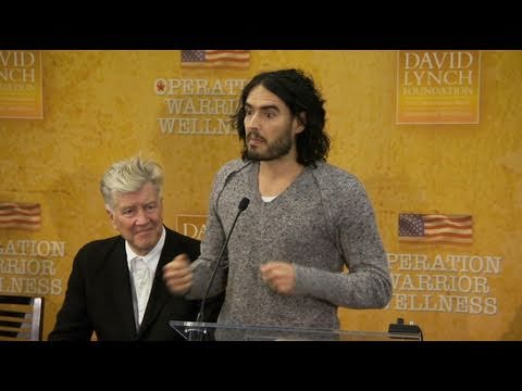 Russell Brand talks about Transcendental Meditation at Operation Warrior Wellness launch