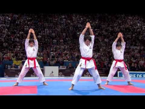 (1/2) Karate Japan vs Italy. Final Female Team Kata. WKF World Karate Championships 2012