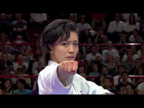 Final Female Kata. Rika Usami of Japan. 宇佐美 里香。空手