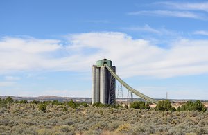 Coal mine terminal of Black Mesa and Lake Powell Railroad in Black mesa Arizona. USA