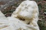 The statue of Jesus on the nature strip, thrown out as hard waste in Ringwood North.