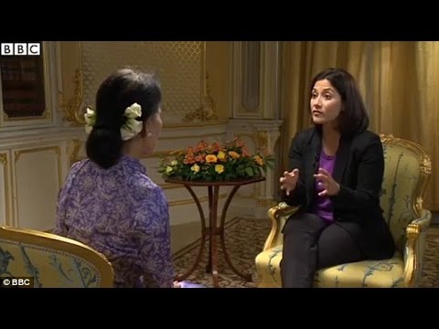 Aung San Suu Kyi angry at interview on BBC Today with Mishal Husain