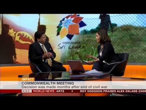 BBC World News Mishal Husain intervews Sri Lankan High Commissioner Chris Nonis