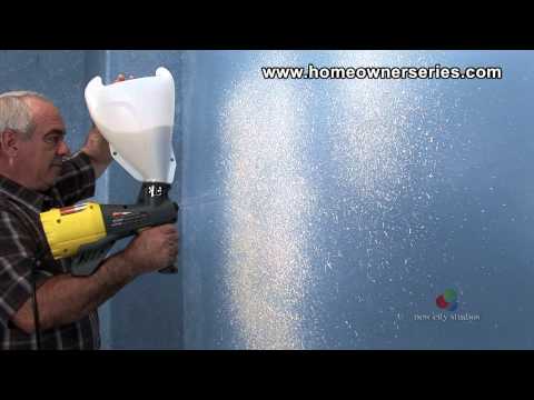 How to Texture Drywall - Orange Peel Knock Down Texture - Drywall Repair