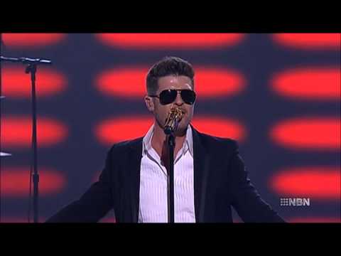 Robin Thicke - Blurred Lines, live on The.Voice.AU