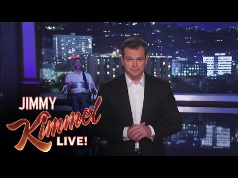 Matt Damon Takes Over Jimmy Kimmel Live