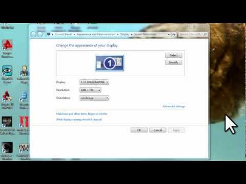 Windows 7 - Adjust Screen Resolution, Refresh Rate, and Icon Size - Remove Flicker [Tutorial]