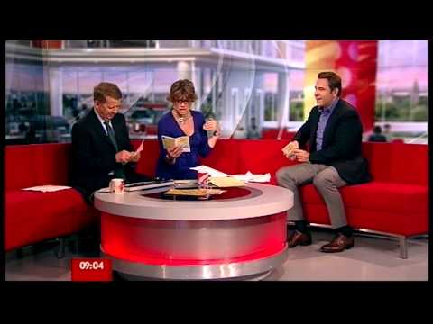 Breakfast 010611 Kate Silverton nearly pukes on Breakfast while interviewing David Walliams yt