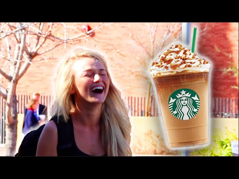 GIVING WHITE GIRLS STARBUCKS!!