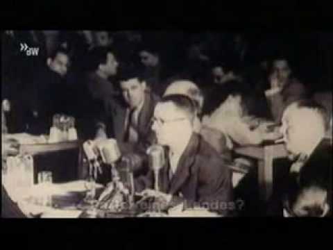 Bertolt Brecht speaks in the House Committee on Un-American Activities