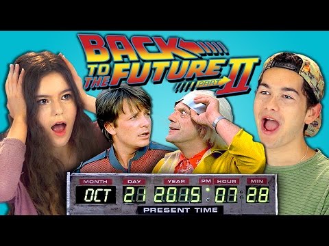 Teens React to Back to the Future 2 (Marty McFly arriving on October 21st, 2015)