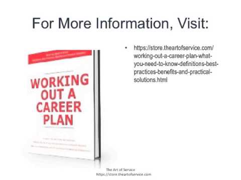 Working Out a Career Plan   What You Need to Know  Definitions  Best Practices  Benefits and Practic