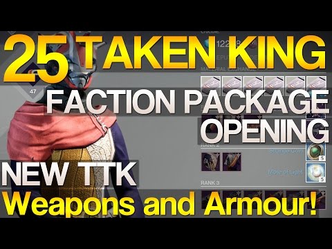 Destiny: 25 TTK Faction Packages Opening - I got the FWC ship!!!