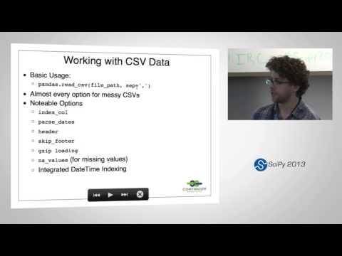 Data Processing with Python, SciPy2013 Tutorial, Part 1 of 3