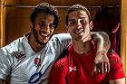 Courtney Lawes and George North