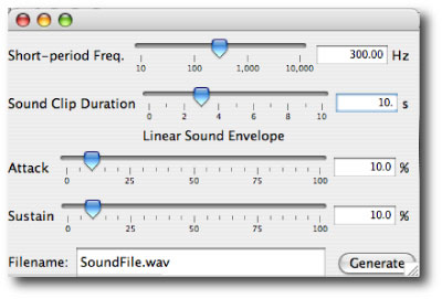 console sonify dialogue box