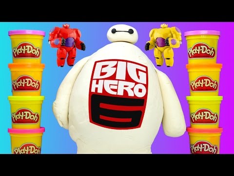 HUGE Baymax Toy Egg Play Doh Surprise Lego Marvel Big Hero 6 TMNT Shopkins MLP LPS Eggs