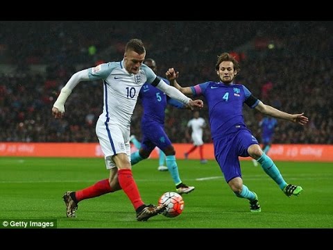 Jamie Vardy Goal ~ England vs Netherlands 1-0 ~ 29/3/2016 [Friendly Match]