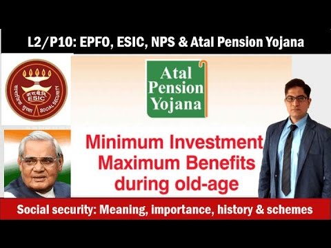 L2/P10: Social Security, ESCI, EPFO, NPS and Atal Pension scheme