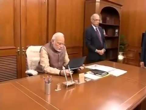 Narendra Modi takes charge of Prime Minister's Office