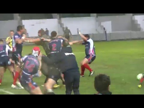 Bagarre Rugby Club de la Marine Nationale vs Royal Navy Crunch Stade Mayol Live TV Sports 2016