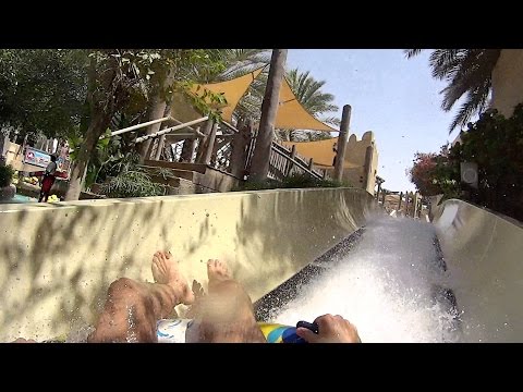 Never Ending Water Slide at Wild Wadi Waterpark