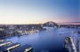 Circular Quay at dusk.