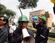 Peruvian miners' march, May 2007