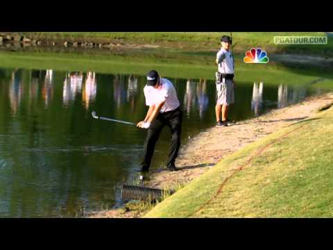 Bill Haas pars No.17 from water in TOUR Championship playoff