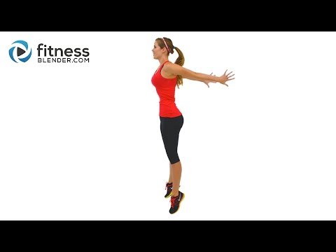 Fat Burning HIIT Cardio Workout - High Intensity Interval Training with Warm Up & Cool Down