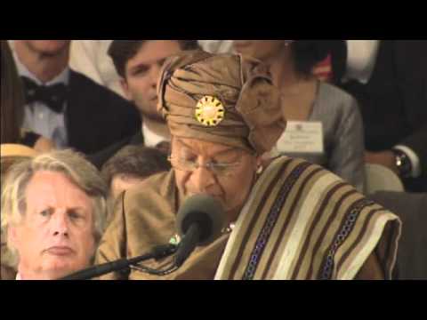 Ellen Johnson Sirleaf at Harvard Commencement