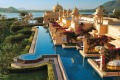 Deluxe rooms with semi private pool at the Udaivilas Oberoi Hotel in Udaipur.