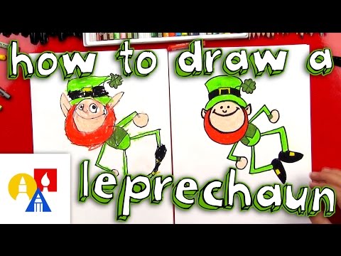 How To Draw A Cartoon Leprechaun