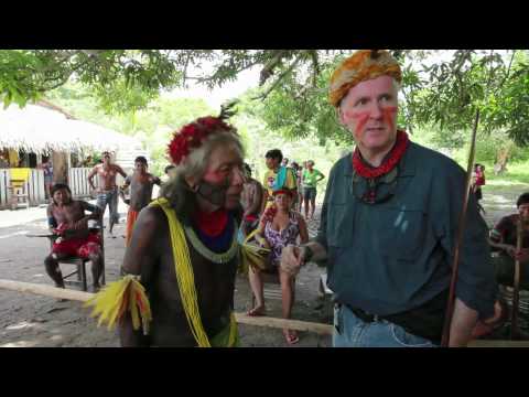 BROLL: James Cameron visits the Xingu River in Brazil with Amazon Watch