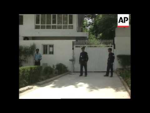 Exteriors of British High Commission as diplomats leave