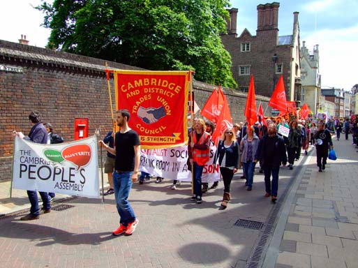 Marching up Sidney Street...