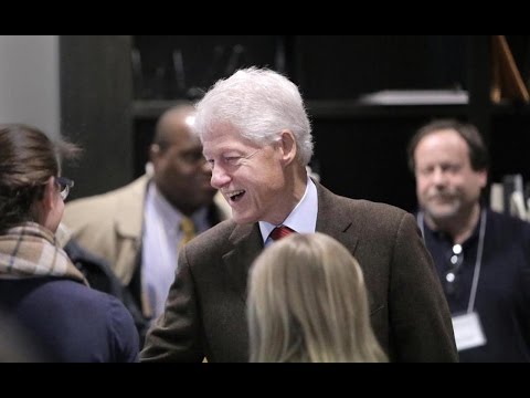 Bill Clinton Illegally Wanders Into Polling Station, Blocking Voters