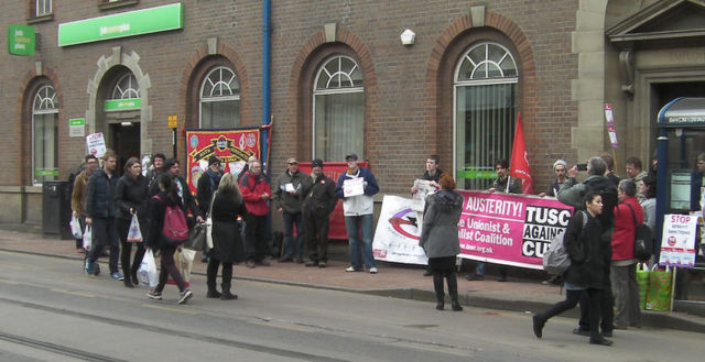 'Protest out side West St 'benefit' office