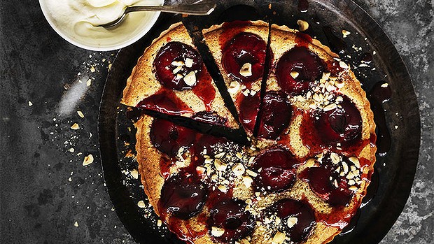 Neil Perry's nutty plum tart.