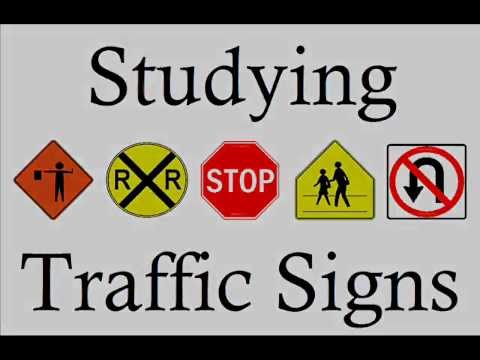 Learn Traffic Signs symbols studying teach free rules of the road dmv  US meanings learning lesson