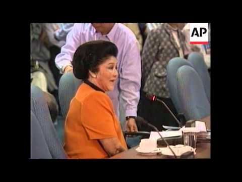 PHILIPPINES: IMELDA MARCOS SENATE HEARING