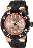 Invicta - 18025 - Montre Homme - Quartz - Analogique - aiguilles luminescentes - Bracelet Silicone Noir