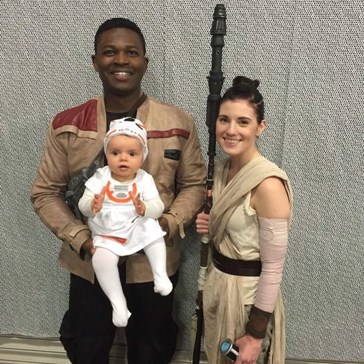 Finn, Rey, and Baby-8 are the Perfect Star Wars Family