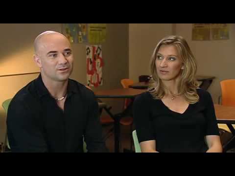 Andre Agassi and Steffi Graf on INSIDE SPORT (BBC) - PART 1 of 3