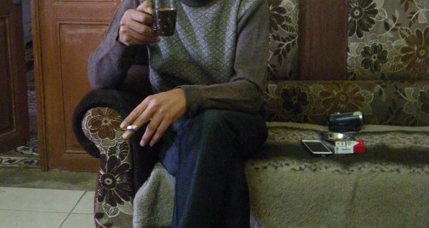 Emad in his family home