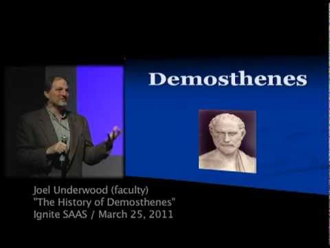 "The History of Demosthenes" by Joel Underwood (Seattle Academy Faculty)