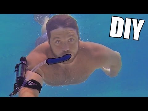 Incredible DIY Underwater Breathing Device • Tutorial