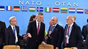 NATO Secretary General Jens Stoltenberg at a foreign ministers meeting at NATO headquarters in Brussels, 2 December, 2014.